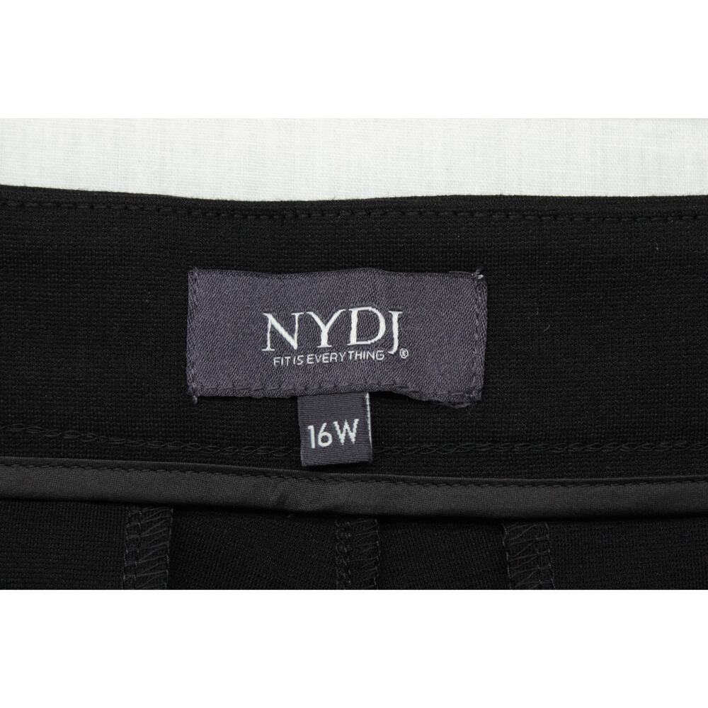 NYDJ Pants Women's 16W Black Lift Tuck Viscose Blend Career Casual Goth NWT - Picture 6 of 10
